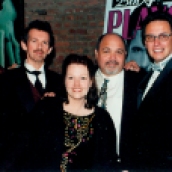 Charlene with Playgirl executives from her days as managing editor of Playgirl